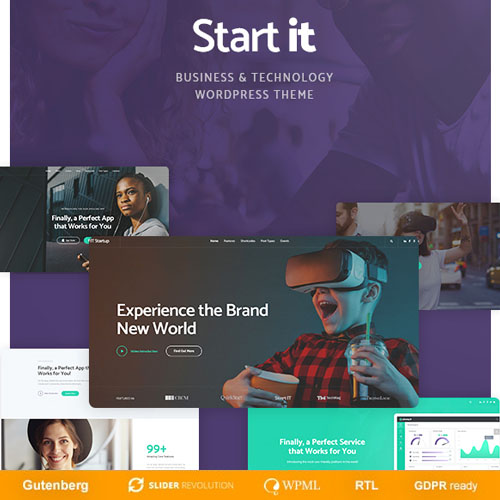 Start It – Technology & Startup WordPress Theme